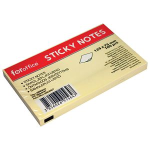 Blok samoljepljiv 125x75 mm 100L FORoffice žuti