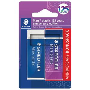 Gumica Mars plastic 125 years pk2 Staedtler 52650MABK2 blister