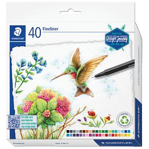 Flomaster fineliner 0,3mm 40boja Triplus Design Journey Staedtler 334 C40-C