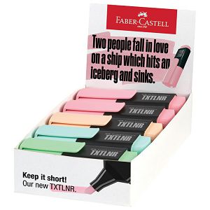 Signir 1-5 mm mini TXTLNR Pastel kart.kutija pk10 Faber Castell 154211 sortirano