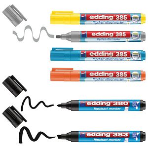 Set Marker Flipchart effect za signiranje i sjenčanje pk6 Edding