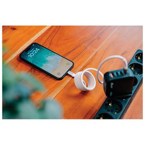 Kabel magnetski USB-C na USB-C 100W 120 cm Verbatim 31854 sivi