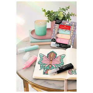 Signir 1-5mm 46 Glassy Pastel kart.kutija Faber Castell 254694/4boje blister
