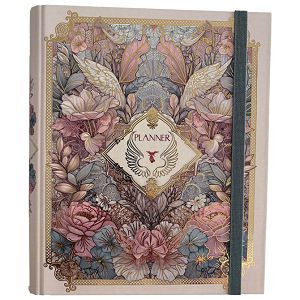 Organizer 18x23cm 108L spiralni s gumicom Flowers Marker 1803
