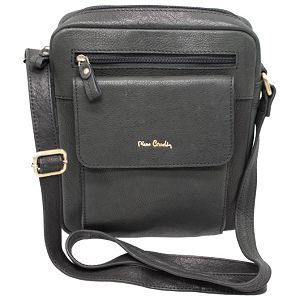 Torba kožna muška (na rame) Pierre Cardin 8423TILAK112 crna