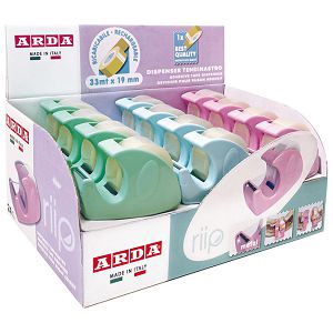 Stalak s trakom ljepljivom 19mm/33m Arda C1347P pastel