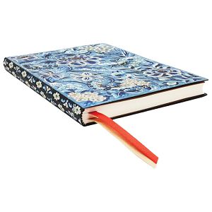 Planer tjedni 2026-12,5x17,5cm-midi horizontalni s gumicom Blue Willow Flexi Paperblanks FE0836