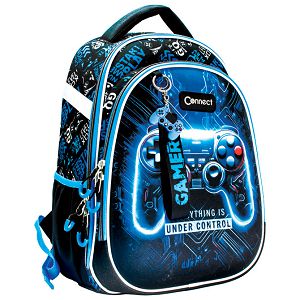Ruksak školski anatomski lagan XT Gamer Blue 26.Connect