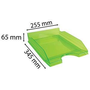 Ladica za spise Ecotray 12397D Fornax prozirno svijetlozelena