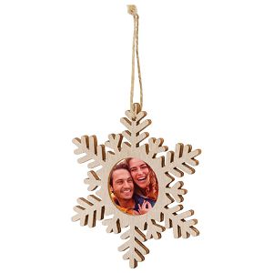 Ukras drveni pahuljica Makito 20116 natur