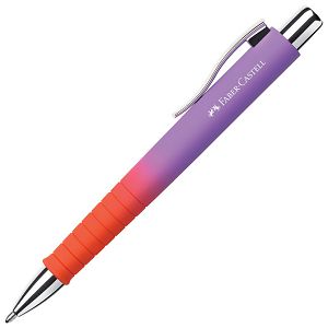 Olovka kemijska gumirana Poly Ball Flow Faber Castell 241133 crveno-ljubičasta