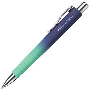 Olovka kemijska gumirana Poly Ball Flow Faber Castell 241132 tirkizno-plava