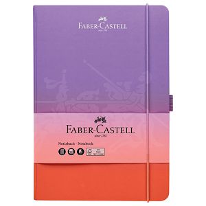Notes 14,5x21 cm karo 96 L 100 g s gumicom Flow Faber Castell 10 284 662 crveno-ljubičasti