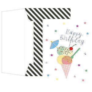 Čestitka 10,5x14,8cm Happy birthday Stewo 5203 60 blister