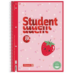 Blok kolegij A4 karo  80L perforacija+4rupe Fruity Love Brunnen 10-67928 522