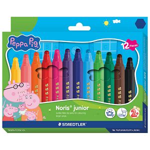 Flomaster školski 12boja jumbo Noris Junior Peppa Pig Staedtler 329 C12 L1