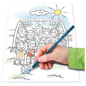 Boje drvene 12boja Noris colour+bojanka "Nogomet" Staedtler 185 SET10 blister