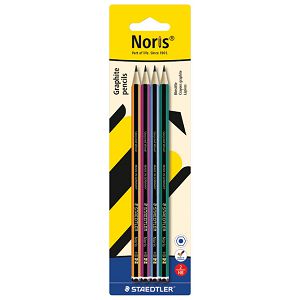 Olovka grafitna HB Noris Colour pk4 Staedtler 120-S BK4 blister