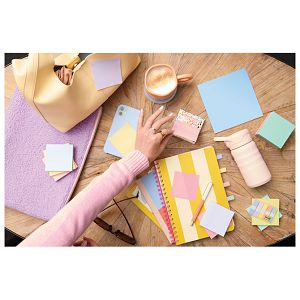 Blok samoljepljiv "Z" 76x76mm 90L Post-it Recycled Pastel Pink 3M.R330-1RSSP rozi blister