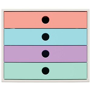 Kutija s 4 ladice Candy Tidy Exacompta 227707D bijela-sort