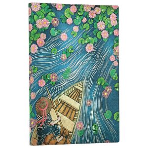 Notes 9x14 cm-mini crte 104 L s gumicom Lotus River Flexis Paperblanks FB1552-0