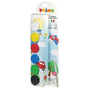 Boja tempera 25 ml u čaši 6boja Primo 253TB6EP blister