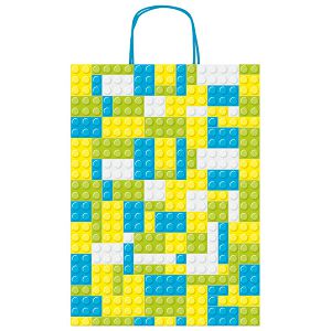 Vrećice ukrasne 26x36x12 cm kockice Rex-Saul Sadoch SDF26-275J pla/zel/žut