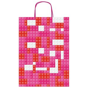 Vrećice ukrasne 26x36x12 cm kockice Rex-Saul Sadoch SDF26-276J roz/crv/bij