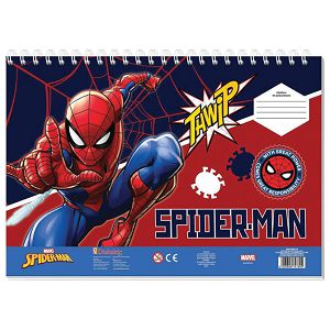 Blok risaći 40lis.+ šablona i naljepnice Spiderman Diakakis 000508554