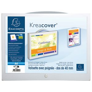 Torba-kofer konferencijska h-40 mm Exacompta 5925E bijela