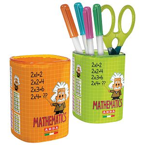 Čaša za olovke pvc Mathematics Arda 4111MAT sort