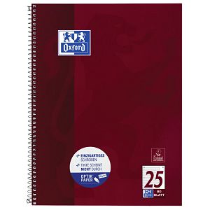 Blok kolegij A4+ crte 80L perforacija+4rupe Classic Oxford 100050355 bordo