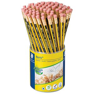 Olovka grafitna HB s gumicom Noris u čaši pk72 Staedtler 122 KP72