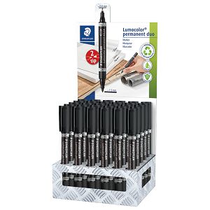 Stalak s markerima permanentnim obostrani 0,6 i 1,5mm Lumocolor pk30 Staedtler 348-9 CA30 crni