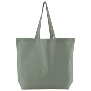 Vrećice za kupovinu pamučna 35x39x13.5 cm duge ručke Maxi Beechfield W165  pastel zelena
