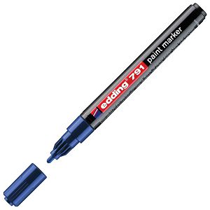Marker permanentni lakirajući 1-2mm Edding 791 plavi