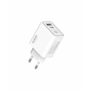 Zidni punjač Adda Collins CH-007-WH, USB-A i Type C izlazi, 30W, bijela