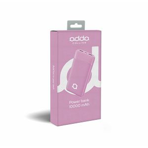 Powerbank Adda Collins PB-001-LP, Fusion powerbank, 10000mAh, Micro USB i Type-C ulazi, 2xUSB-A izlazi, 12W, roza