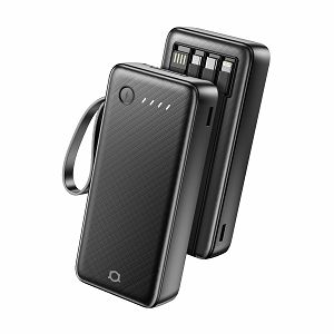 Powerbank Adda Collins PB-009-BK, 20000mAh, Micro USB i Type-C ulazi, USB-A  Type C Micro i 8pin izlazi, 2.1A, crna