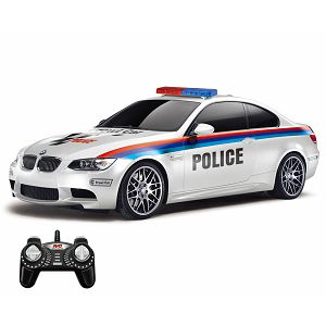 Auto na daljinsko upravljanje KAZOO 866-1803P, BMW M3, policijski, 1:18, bijeli