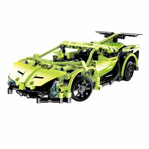 STEM Auto na daljinsko upravljanje KAZOO Super Car C51007W, zeleni, 453 dijelova