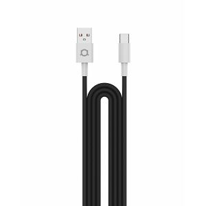 Kabel Adda Collins USB-211-BK, USB-A na Type-C, 15W, pleteni, 1m, crni