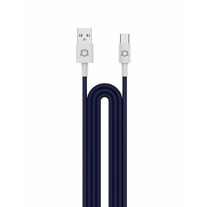 Kabel Adda Collins USB-211-NB, USB-A na Type-C, 15W, pleteni, 1m, tamno plava