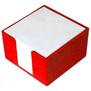 Kocka papira u pvc kutiji 8x8x5cm crvena