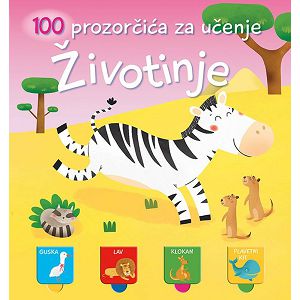 100 prozorčića za učenje: Životinje Lusio 301327