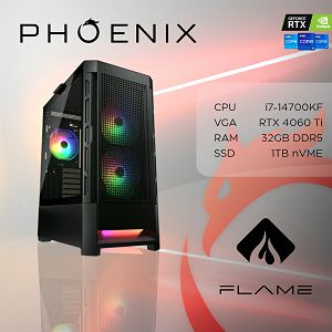 Računalo Phoenix FLAME Y-604 Intel i7 14700KF/32GB DDR5/NVME SSD 1TB/700W 80+/RTX 4060TI 8GB