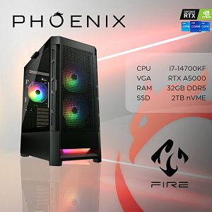 Računalo Phoenix FIRE PRO Y-707 Intel i7 14700KF/32GB DDR5/NVME SSD 2TB/750W 80+/RTX A5000 24GB