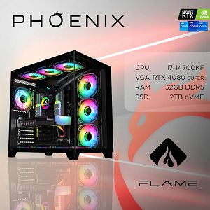 Računalo Phoenix FLAME Y-608 Intel i7 14700KF/32GB DDR5/NVME SSD 2TB/850W 80+ GOLD/RTX 4080 SUPER 16GB