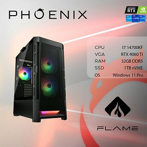 Računalo Phoenix FLAME Y-623 Intel i7 14700KF/32GB DDR5/NVME SSD 1TB/700W 80+/RTX 4060TI 8GB/Windows 11 PRO