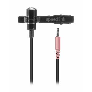 Clip-on mikrofon SPEEDLINK Spes, crni